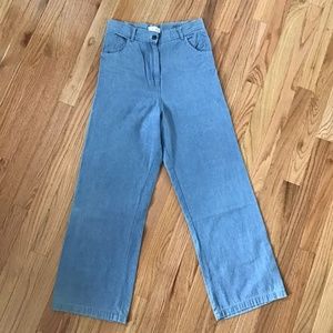 Nico Nico Solar High Waisted Chambray Pants -SZ 4- like Jesse Kamm & Ilana Kohn